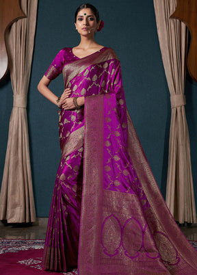 Wine Dupion Silk Saree With Blouse Piece