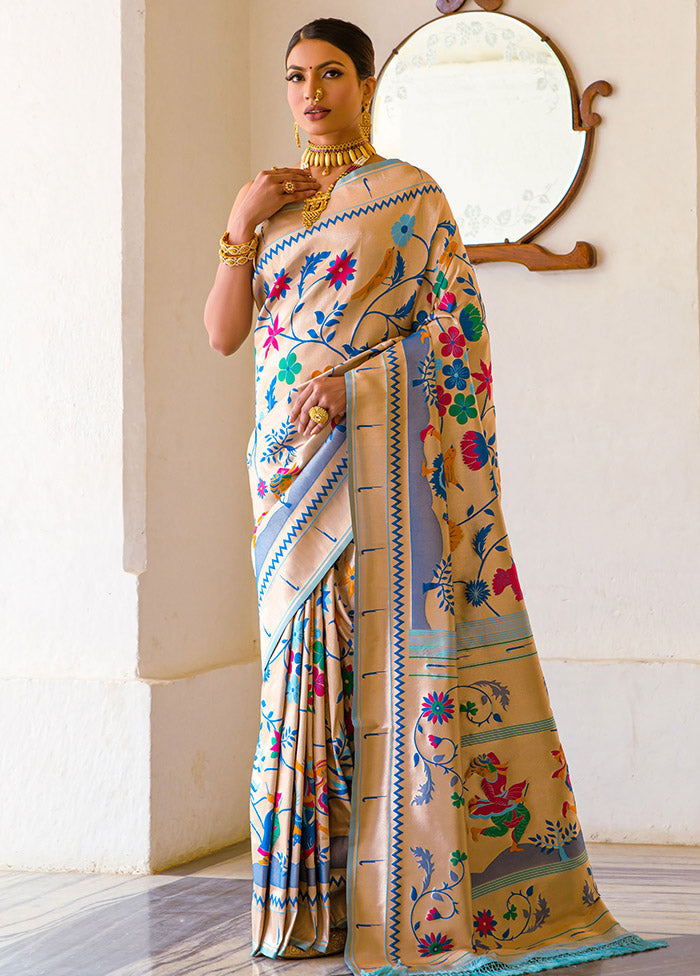 Firoza Dupion Silk Saree With Blouse Piece