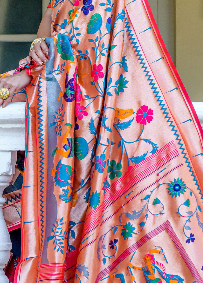 Rani Dupion Silk Saree With Blouse Piece