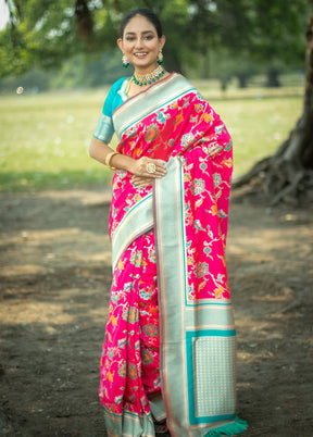 Rani Dupion Silk Saree With Blouse Piece