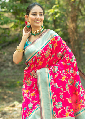 Rani Dupion Silk Saree With Blouse Piece