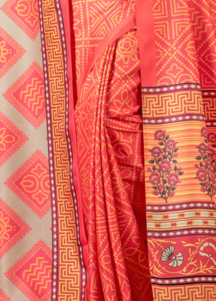 Multicolor Silk Saree And Shawl With Blouse Piece