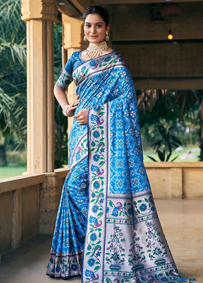 Firoza Dupion Silk Saree With Blouse Piece