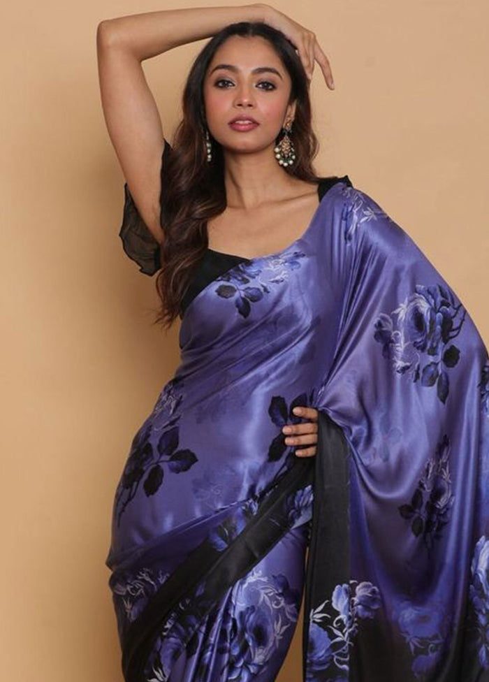 Multicolor Silk Saree With Blouse Piece