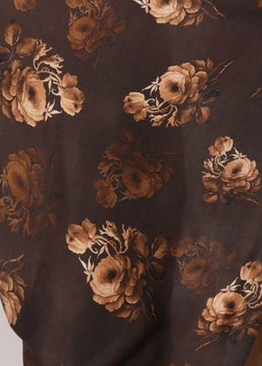 Brown Silk Saree With Blouse Piece