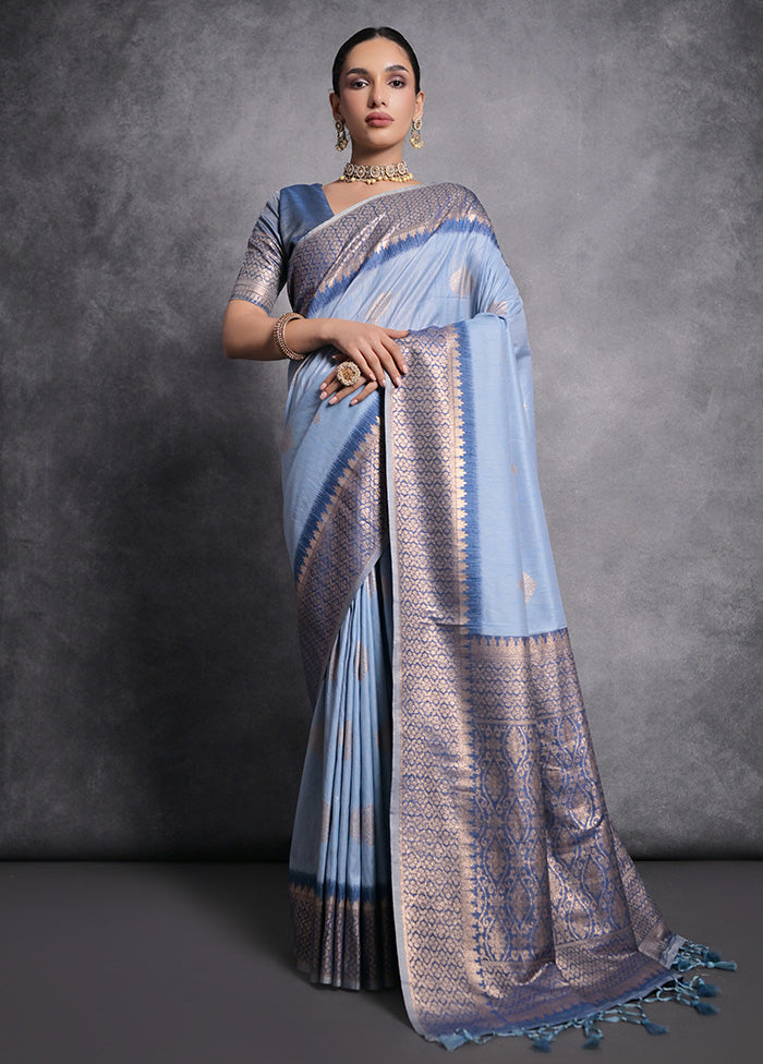 Firoza Dupion Silk Saree With Blouse Piece