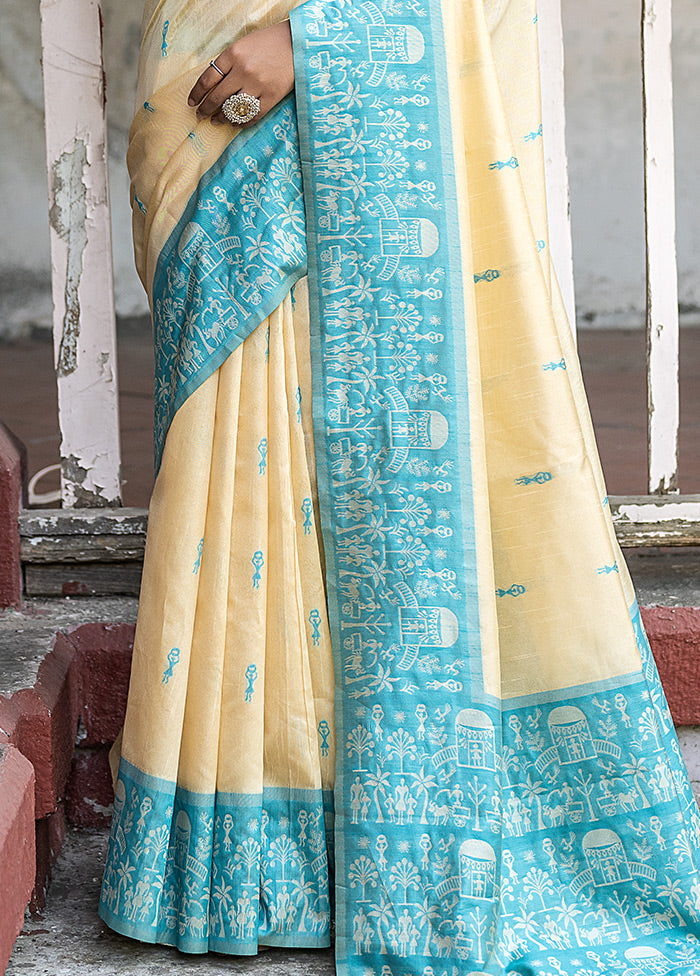 Firoza Dupion Silk Saree With Blouse Piece