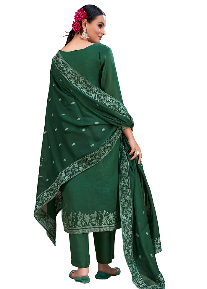 2 Pc Green Readymade Viscose Kurti Set