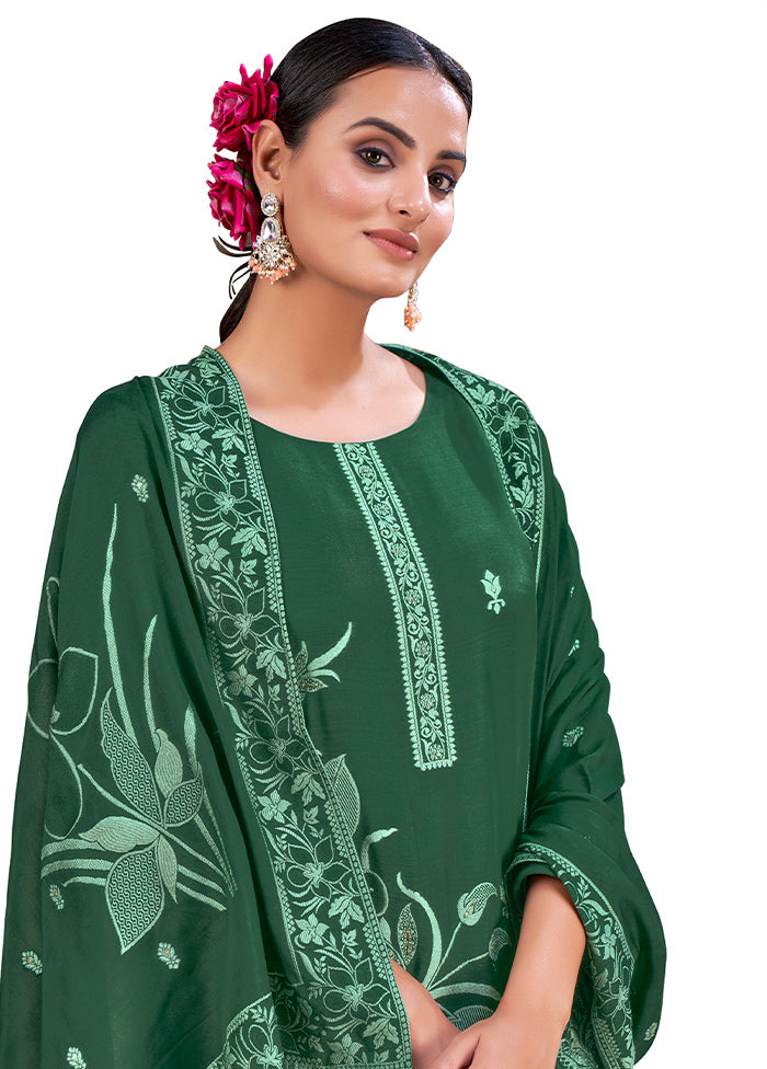 2 Pc Green Readymade Viscose Kurti Set