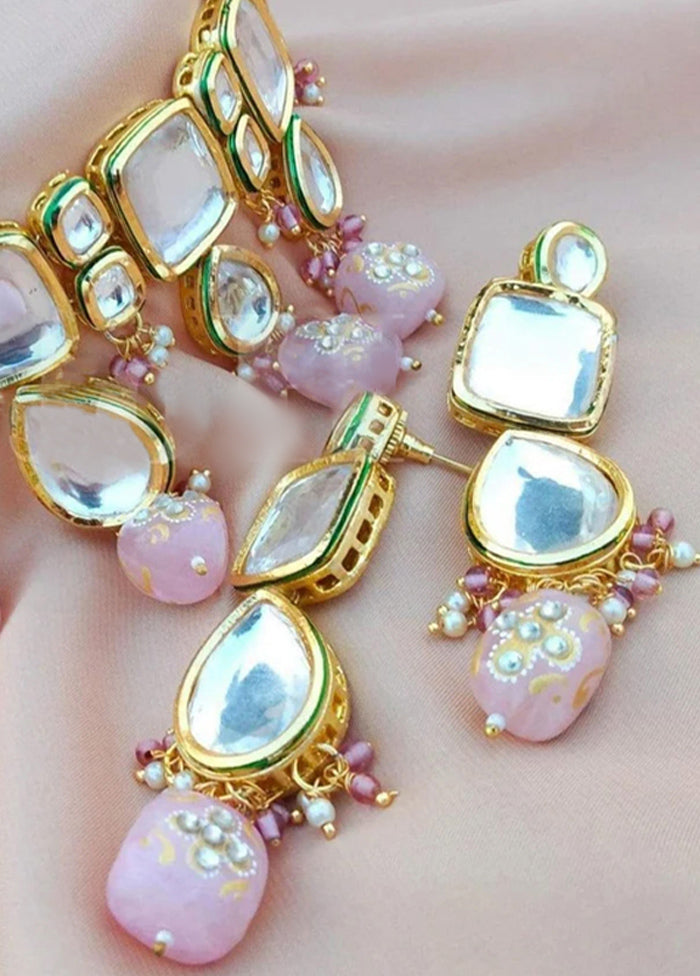 Pink Kundan Jewellery Set