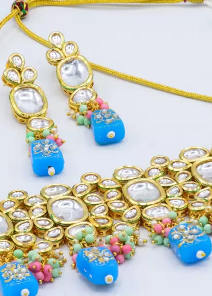 Blue Kundan Jewellery Set