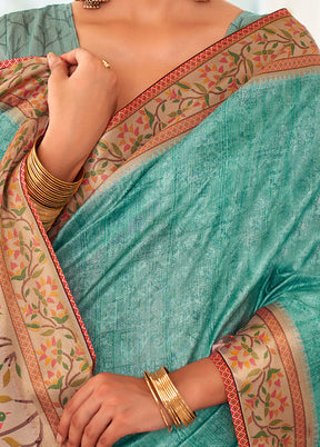 Multicolor Cotton Saree With Blouse Piece