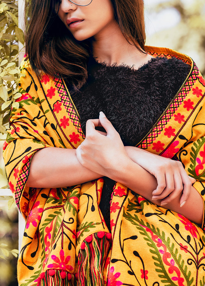 Yellow Khadi Scarf