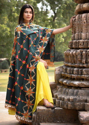 Teal Blue Khadi Dupatta