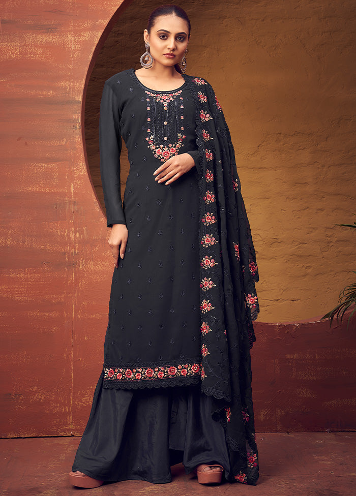 3 Pc Multicolor Georgette Suit Set