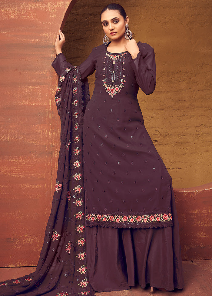 3 Pc Multicolor Georgette Suit Set