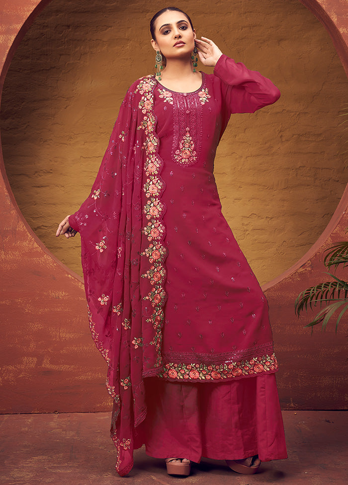 3 Pc Multicolor Georgette Suit Set