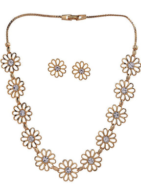 Estelle Kundan Mirror Long Necklace Set