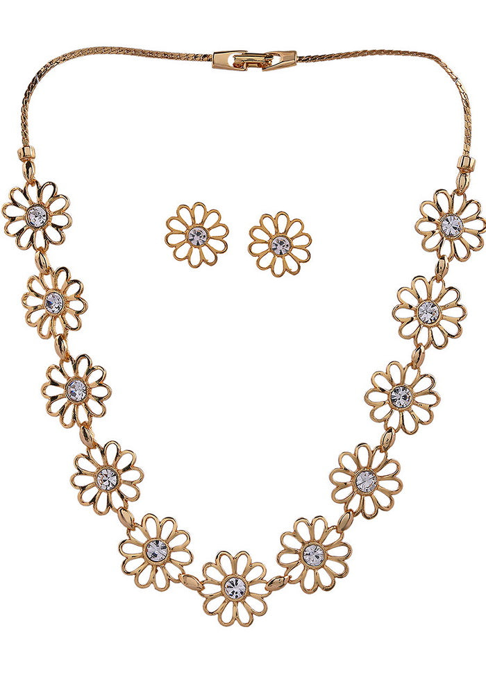 Estelle Kundan Mirror Long Necklace Set