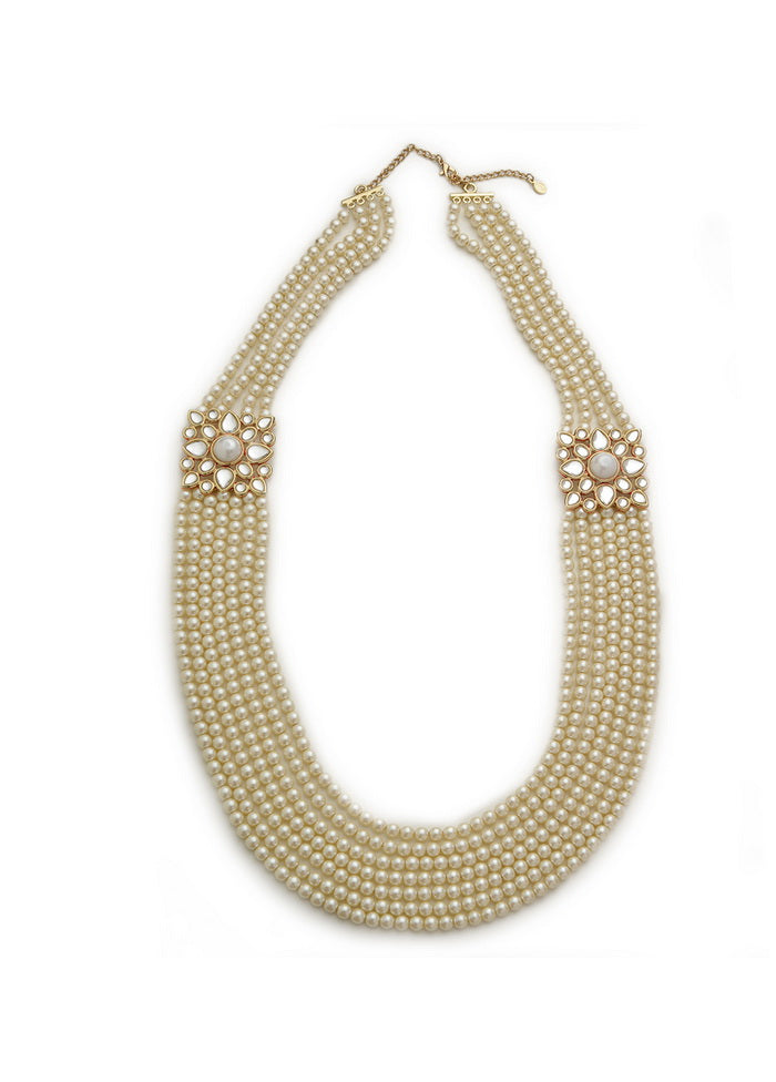 Estelle Estele Gold Tone Royal 7 string Pearl Necklace
