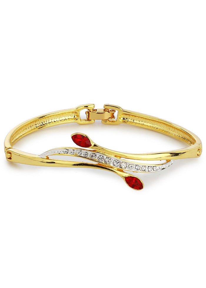 Estelle Red And White Stone Bracelet