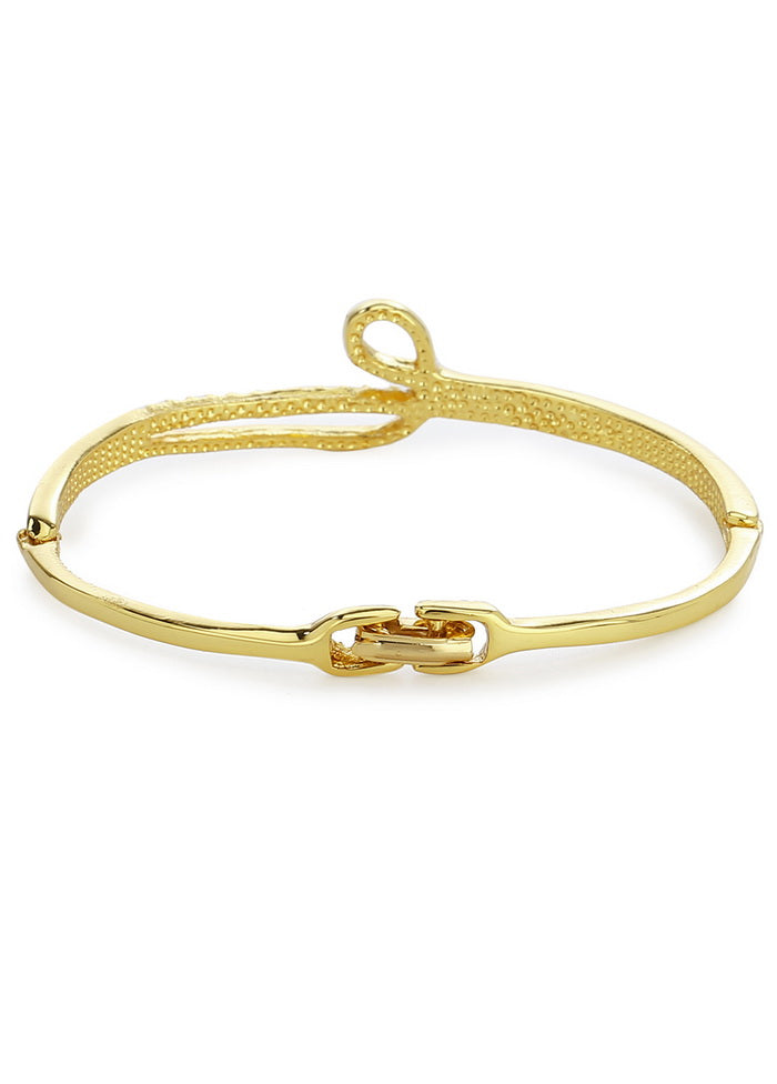 Estelle Gold Plated White Stone Bracelet For Womens
