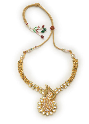Estelle Polki Collection Gold Plated Necklace set