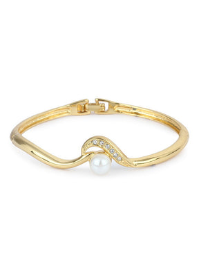 Estelle Gold Plated Pearl Bracelet